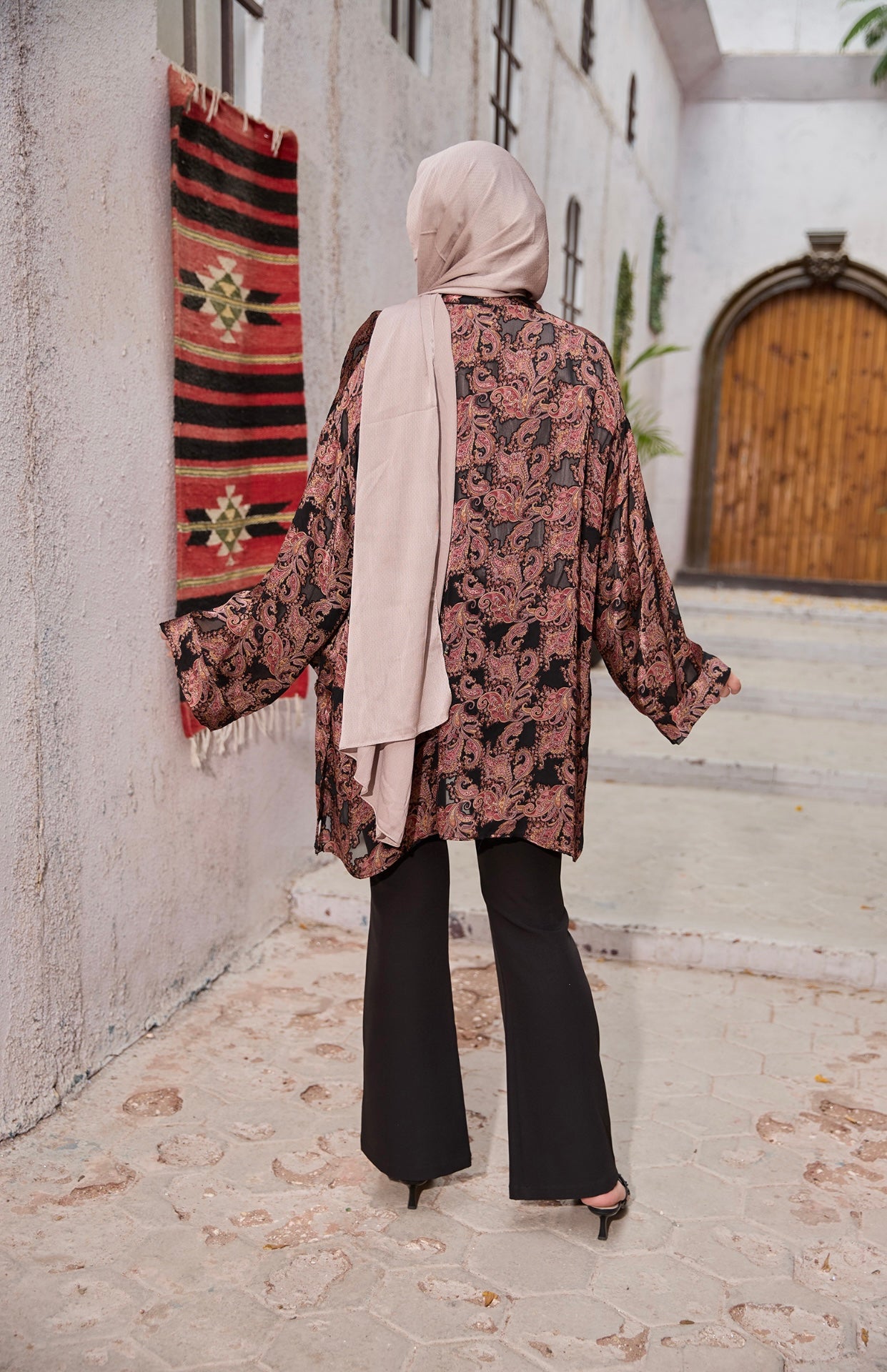 The Velvet Wrap - Soft Black