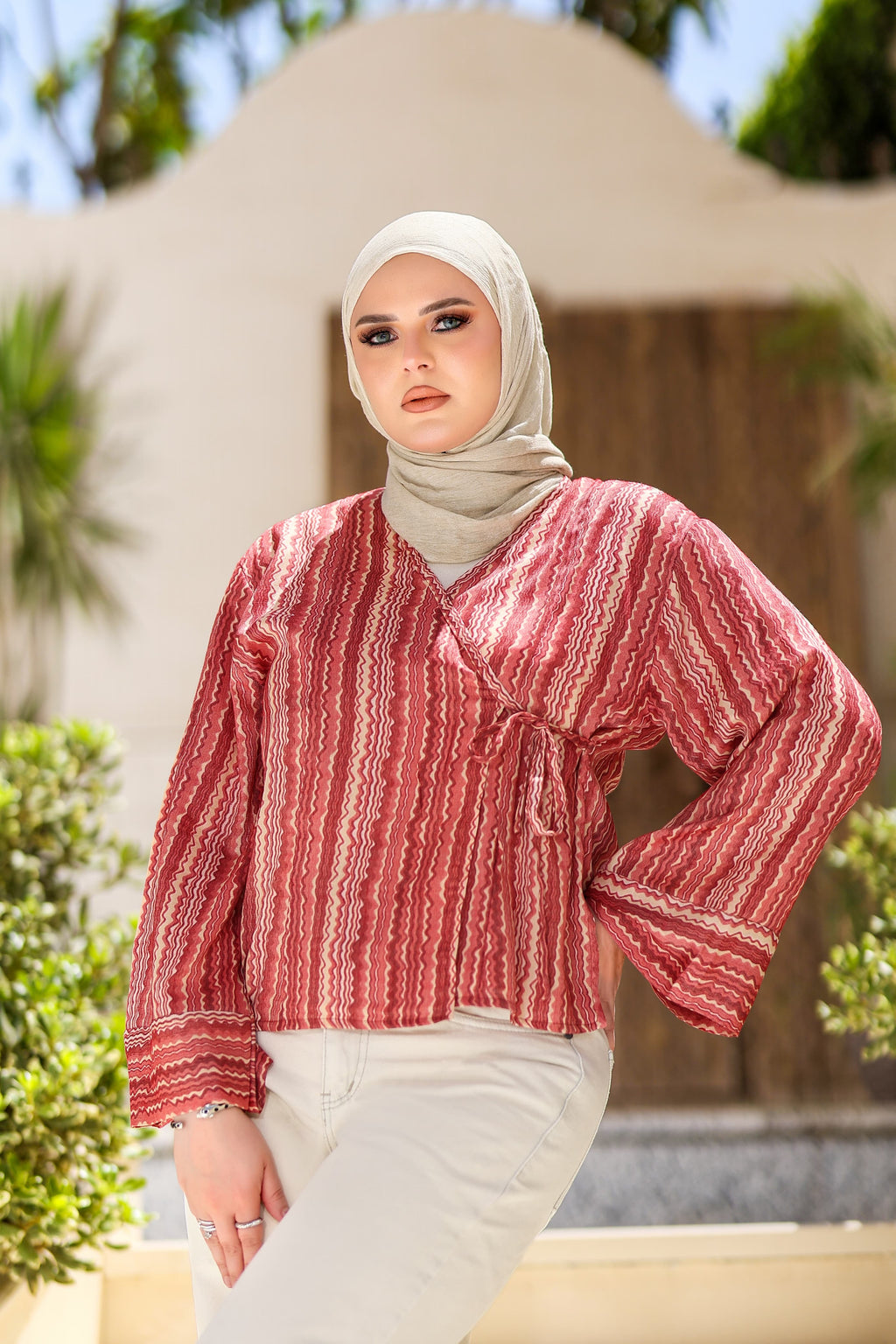 Wrap Kimono - Maple Rose