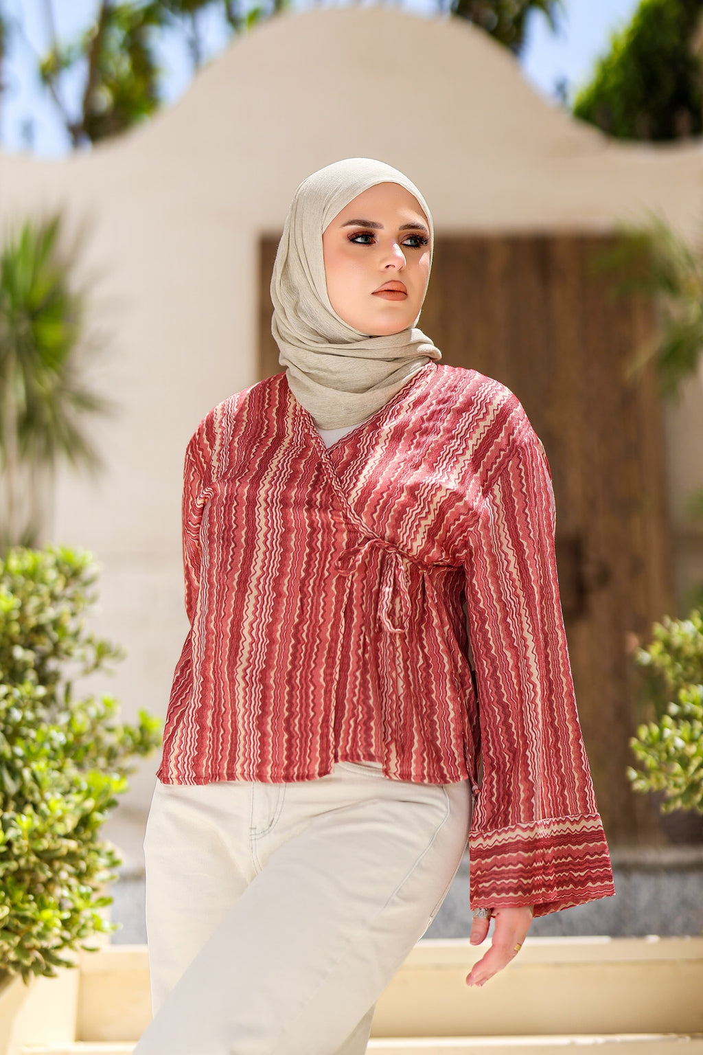 Wrap Kimono - Maple Rose
