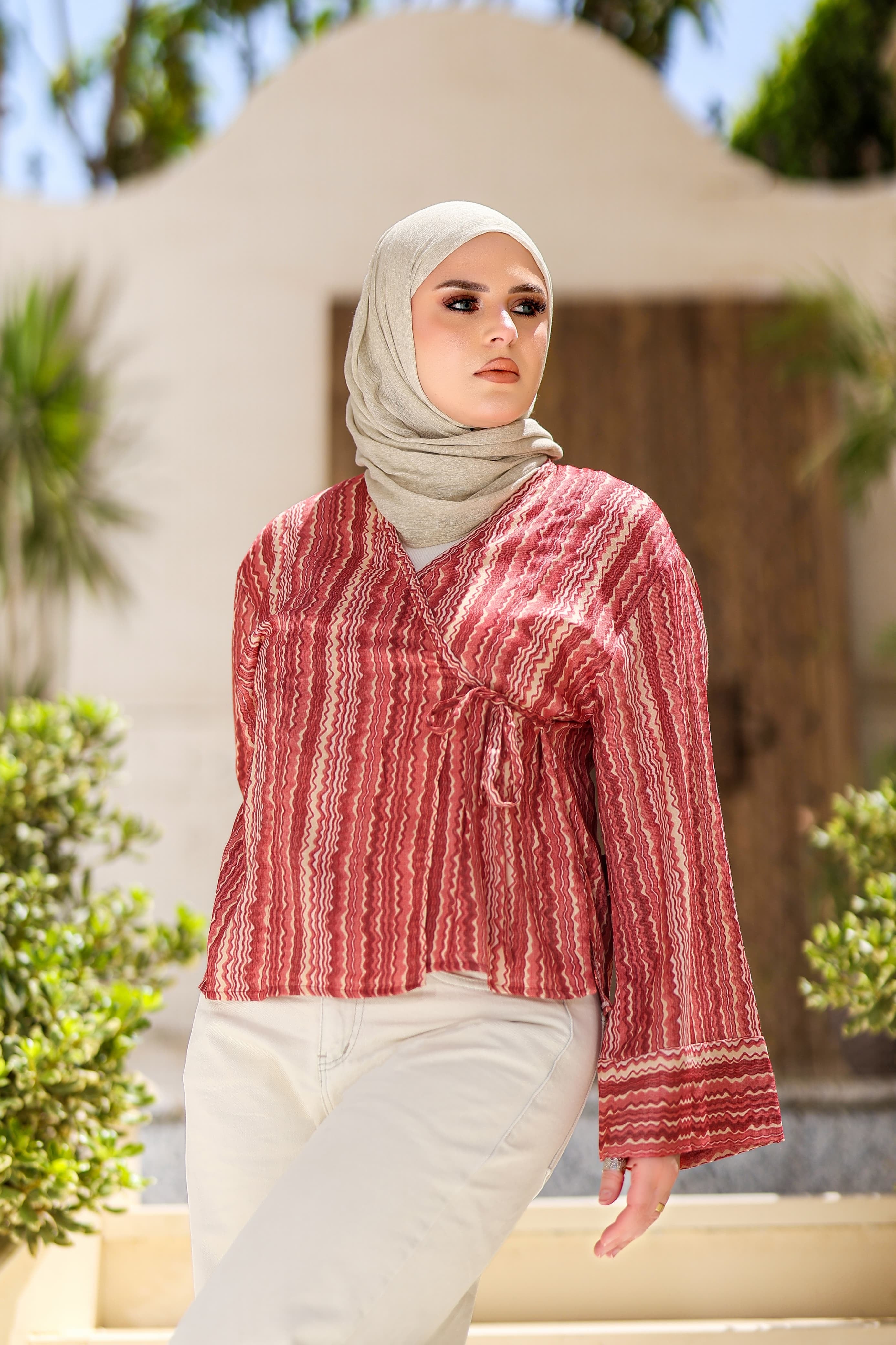 Wrap Kimono - Maple Rose