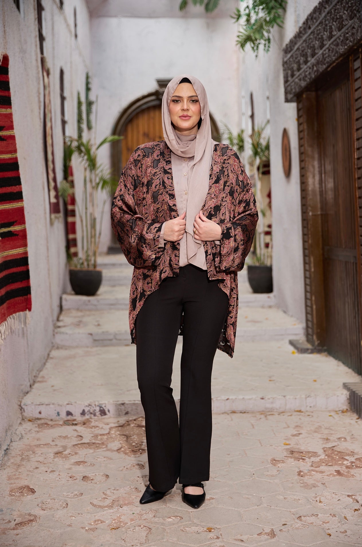 The Velvet Wrap - Soft Black