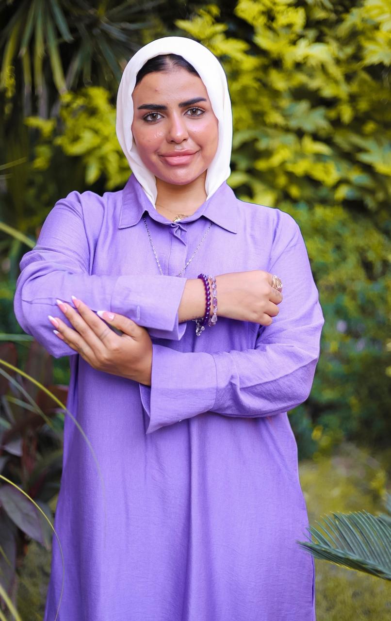 Lavender Shirt Dress