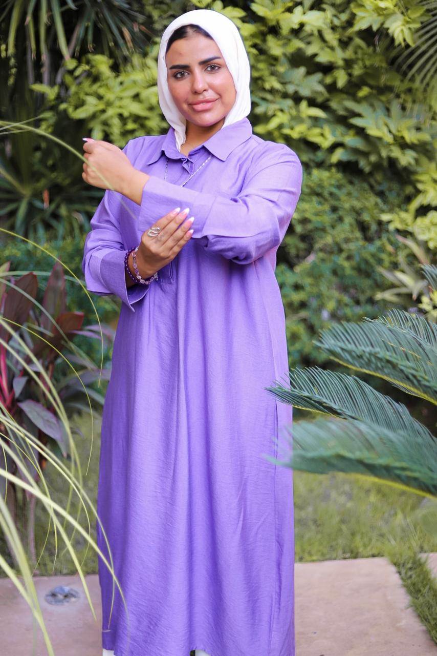 Lavender Shirt Dress