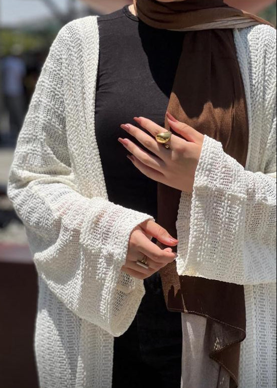 Off-White Knitted Cardigan