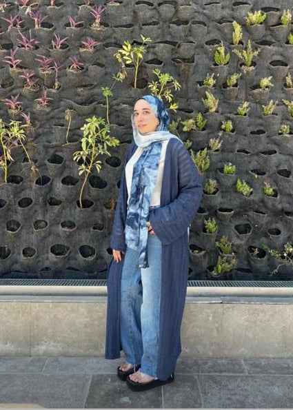 Blue Knitted Cardigan